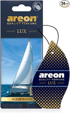 AREON Lux Hanging Car and Home Air Freshener, Ocean Water (Pack of 24)