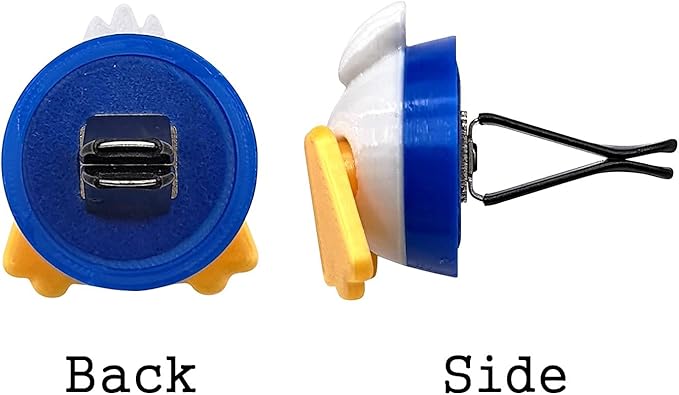 3D OM, Air Freshener Duck(blue) for car, Stylish Fun-3D Printing Plastic (eco PLA), Magnet and Clip Attach to various Objects(Car, Air-cleaner, Fridge, Microwave, Shelf) Solution is not included