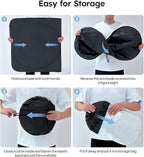 Wigoo 2025 Upgrade Car Windshield Sun Shade [100% Light Block, 4th-Gen Cooling Tech] Foldable Heat Insulation Sun Visor with Storage Bag for Sedan/MPV/SUV/Pickup (XL (69"x35")