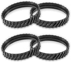 R0526100 Track Replacement Compatible with Zodiac Baracuda MX6 MX8 Elite Series Suction-Side In-ground Pool Cleaners, Heavy Duty Rubber Wheel Tire Belts (4-Pack)