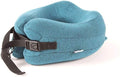 Neck Pillow Sleep Kit - 100% Memory Foam Travel Pillow, Compact Carry Bag, U-Shaped Airplane Car Flight Pillow, Breathable and Comfortable 360-Degree Head Support (Color : Blue)