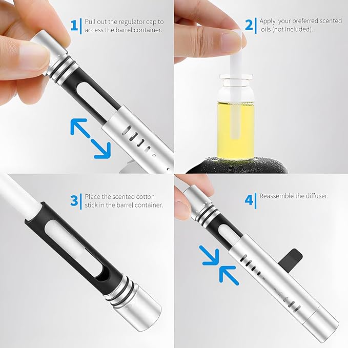 iPick Image for Jeep Rubicon Wrangler Car Vent Air Freshener Clip - Official Licensed Silver Aluminum with Adjustable Window + 10 Refill Sticks