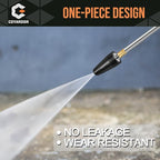 Pressure Washer Turbo Nozzle, 360° Rotating Power Washer Tips, 3400 PSI with 1/4" Quick Connect, 5 Spray Nozzle Tips Replacement For Ryobi, Karcher, Greenworks, and More (4.0 GPM)