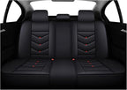 Car Seat Covers Full Set,Automotive seat Covers for Cars,Waterproof Leather seat Covers with Fixed Lumbar Support,Universal Fit for Most Cars,SUV,Trucks and Sedans