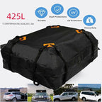 Car Roof Bag, Car Rooftop Cargo Carrier Bag, Rooftop top Cargo Carrier Bag Waterproof 15 Cubic feet for All Top of Vehicle with/Without Rack Includes Topper