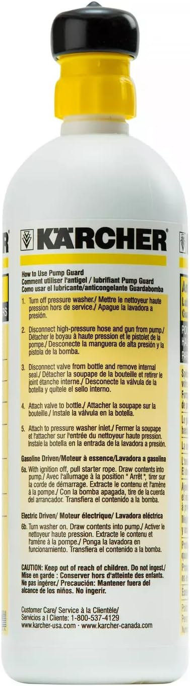 Kärcher - Pump Guard – Anti-Freeze Protection & Lubrication Formula for Electric & Gas Power Pressure Washers – 16oz