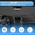 Windshield Sun Shade for 2025-2021 Chevy Tahoe Z71, Front Window Sunshade Protector Cutom Fit Chevrolet Tahoe, Windshield Cover Sun Visor UV Heat Shield Keep Car Cool