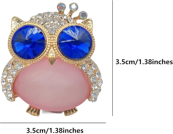 2pcs Cute Pink Cartoon Owls Car Air Freshener Vent Clips, Lavender Scent