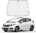 Proadsy 2026 Upgrade Front Windshield Sun Shade Foldable Sunshade Protector Custom Honda Fit 2015-2020 Fit Accessories