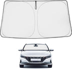 Proadsy Windshield Sun Shade for Hyundai Elantra 2021-2025 2026 4-Layer Foldable Front Sunshade Protector Sun Visor Blocks UV Rays Keep Car Cooler