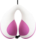 MOOB Travel Pillow for Kids, Traveling Gifts for Toddler & Children U-Shape Car Seat Head Travel Neck Pillow, Kids Neck Pillow for Car Headrest Purple