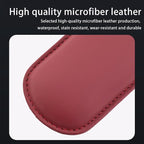 Mandark Car Knee Cushion Pad, Leather Memory Foam Vehicle Door Armrest Pillow for Leg Elbow, Comfort Auto Interior Center Console Thigh Support Mat Accessories, Universal for Most Cars (Red)