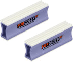FurDozer Pet Hair Remover & Auto Detailing Tools - Cat & Dog Hair Remover for Carpets, Car Interiors, Couches, Bedding, & Pet Furniture (Purple, (2 Pack) - X3 PRO)