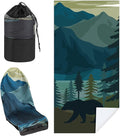 Car Seat Towel Covers with Storage Bag Seat Post Workout Sweat Cover Washable Non Slip for Car Towel for Dog Pet Workout Outdoor Sport Activities(Grizzly Guide)