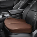 Car Seat Cushion, Comfort Memory Foam Car Cushion, Non-Slip Auto Booster Seat Cushion for Improve Driving Vision, Suitable for Vehicles Trucks SUVs Car Accessories (Coffee)