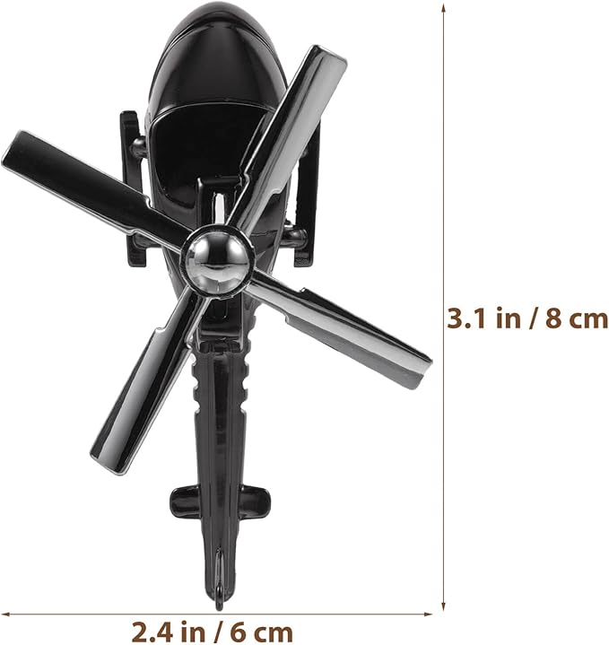 1 Set of Car Air Helicopter Rotating Diffuser Car Airplane Scent Vent Scent Clip Diffuser Aroma Diffuser for Interior Decoration