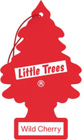 LITTLE TREES Car Air Freshener | Hanging Paper Tree for Home or Car | Wild Cherry | Single Tree per Package