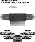 JOYTUTUS Polarized Sun Visor Extender for Car Sunshade Visor Extension, Adjustable Sun Visor Extender Anti-Glare, Safe Driving, Sun Visor for Car (2 Pack)