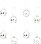 Generic A&D Hanging Air Freshener for Car, Home, Office, Bathroom | 8 Pack | Multiple Designs & Scents (Bikini Tree|Heart|Fish|Bee|Waterdrop|Sock|Golf Ball|Bikini Butterfly) (Golf Ball (Black Ice))