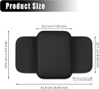 Car Center Console Cover, Leather Arm Rest Cover for Car, Middle Console Cushion with 2 Storage Bags, Universal Auto Interior Accessories for Most Trucks SUVs Sedans (Black)