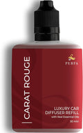 Carat Rouge Car Air Fresheners (Refill) | Affordable Fragrance for Women | 50ml Diffuser Refill with 3-Month Long-Lasting Aroma | Gift-Ready Women’s Perfume Scent by Perfa | Fresh Aroma for Daily