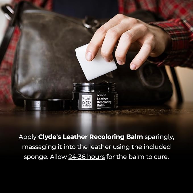 Clyde's™ Recoloring Balm | Non-Toxic Material Dye & Restorer for Furniture, Car Seats, & More | 23 Colors (Camel, 50ML)