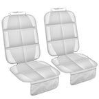Meolsaek Car Seat Protector for Child Car Seat, Durable 600D Fabric Waterproof Car Seat Cover with Thick Pad Non-Slip Backing，No Imprints (Light Gray-2 pcs)