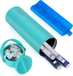YOUSHARES Insulin Cooler Travel Case - 48H Non-Electric Cooling Bottle with TSA Approved Ice Pack, Diabetic Medication Pen Vials Refrigerator, Medical Carry Case Portable for 1–5 EpiPens