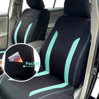 4PCS Cooling Car Seat Covers,Breathable Front Seat Covers with Mesh Construction and Foam Padding,Car Seat Protector to Reduce Back Sweating,Universal Car Interior for Car SUV (Mint)
