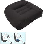 Srutirbo Car Booster Seat Cushion Raise The Height for Short People Driving Hip (Tailbone) and Lower Cack Fatigue Relief Suitable for Trucks, Cars, SUVs, Office Chairs, Wheelchairs (Pure Black)