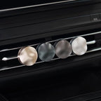 THEDOTS Silver Car Vent Clip Air Freshener, Reusable Car Scent Diffuser, Car Accessories, Frosted Ebony Scent