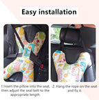 Car Travel Pillow for Kids Adults X-Shaped Car Sleeping Head Support Soft Neck Pillow Head and Body Support Travel Pillow Cushion for Car Seat Pillow Car Aircraft Travel Pillow Headrest for Road Trips