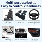 Car Ceiling Foam Cleaner, Enzyme Active Auto Interior Upholstery Cleaner, Multi-Purpose Decontamination for Seats/Carpet/Dashboard/Steering Wheel, Phosphate-Free 500ml/16.9oz