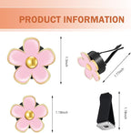 6PCS Car Air Vent Clip, Cute Daisy Air Conditioning Outlet Clip, Car Flower Air Freshener Clip, Auto Interior Decor Accessories for Women and Girls (Rose red-Pink-White, 6PCS)