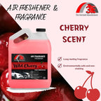 3E Super Wild Cherry Air Freshener, Deodorizer, and Odor Eliminator 1 Gallon Ready-to-Use | Best for Cars, Trucks, Home or Office 128 fl oz, Made in the USA