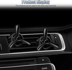 Car Air Condition Outlet Clip, Stylish Propeller Dashboard Air Vent Trim Clips, Air-Driven Diffuser, Creative Automotive Interior Decoration Accessories for Women Men (Black, 2PCS)