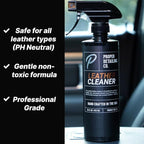 PROPER DETAILING CO. Car Leather Cleaner and Conditioner, Clean and Protect for long lasting leather, 9 Piece Deluxe Leather Care kit for professional results, leather car cleaner, conditioner leather