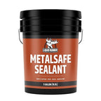 Liquid Rubber MetalSafe Sealant - Metal Roof Waterproof Membrane Coating and Corrosion Protection, Solar Resistant, Indoor and Outdoor Use, Easy to Apply, 5 Gallon, Black