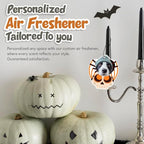 Custom Halloween Car Air Freshener – Personalized Photo Air Freshener, Custom Picture Air Freshener for Car, Customized Halloween Ornament – Unique Custom Air Fresheners with Your Design