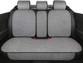 Universal Rear Seat Protector – All-Season Breathable Car Bench Cover with Non-Slip Base,3D Diamond-Pattern Fabric, Fits Most Sedans, SUVs, Vans & Trucks（Gray）