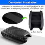 Autorder Center Console Cover for 2015-2020 Ford F150 /2017-2022 F250 F350 F450 /2018-2024 Expedition Accessories Armrest Cover Anti-Scratch Middle Console Pad Armrest Protector(Bucket Seat ONLY)