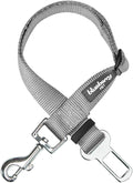 Blueberry Pet Dog Leash Puppy Essentials Seat Belt Tether for Dogs Cats, Gray, Heavy Duty Dog Leashes for Large Dogs - Safety for Pet Parents, Road Trip Enthusiasts, 2"x27.5"