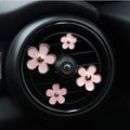 INEBIZ Cute Daisy Flowers Air Vent Decorations Clips Car Air Freshener Girly Charm Automotive Interior Aesthetic Decor Accessories for Women (Pink)