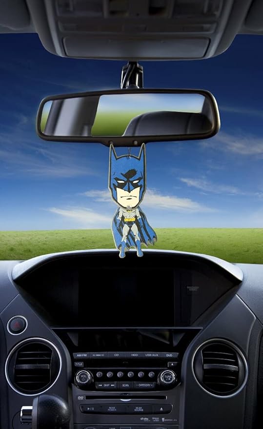 Plasticolor 005416R01 Paper Air Freshener Vanillaroma Scent DC Comics Batman Wiggler Design