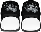 Delerain Car Seat Covers Set 2Pcs, Bear Paw Universal Front Car Seats Vehicle Enterior Protector Suitable Fits Most Car Auto SUV Sedan Truck