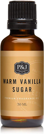 P&J Trading Fragrance | Warm Vanilla Sugar Oil 30ml - Candle Scents for Candle Making, Freshie Scent, Soap Making Supplies, Diffuser Oil Scents