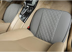 Black Panther PU Car Seat Cover, Front Seat Protector Compatible with 90% Vehicles,Embroidery,Anti-Slip & Full Wrapping Bottom W55cm*D54cm(21.65''*21.26'')(1Piece,Gray)