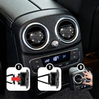 4PCS Heart-Shaped Car Vent Clip with Rhinestone, Vent Clip Car Accessories, Sparkly Rhinestone Bling Diamond Freshener Holder, Air Conditioning Outlet Ornament for Women Girls (Black, Style1)