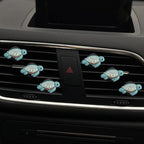 Cute Turtle Air Vent Clips, 6 Pcs Turtle Car Air Fresheners Vent Clips Car Diffuser Vent Clip Car Decoration Interior Decor Accessories for Women(Ocean, Lemon,Jasmine,Cologne Flavor)
