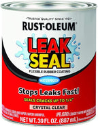 Rust-Oleum 275116 LeakSeal Flexible Rubber Coating, 30 oz, Crystal Clear